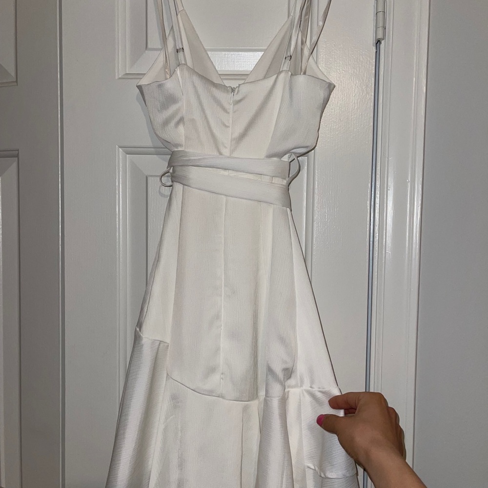 White Ruffle Dress - Picture 8 of 9